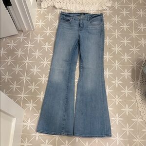 Express Light Blue Wide Leg Jeans